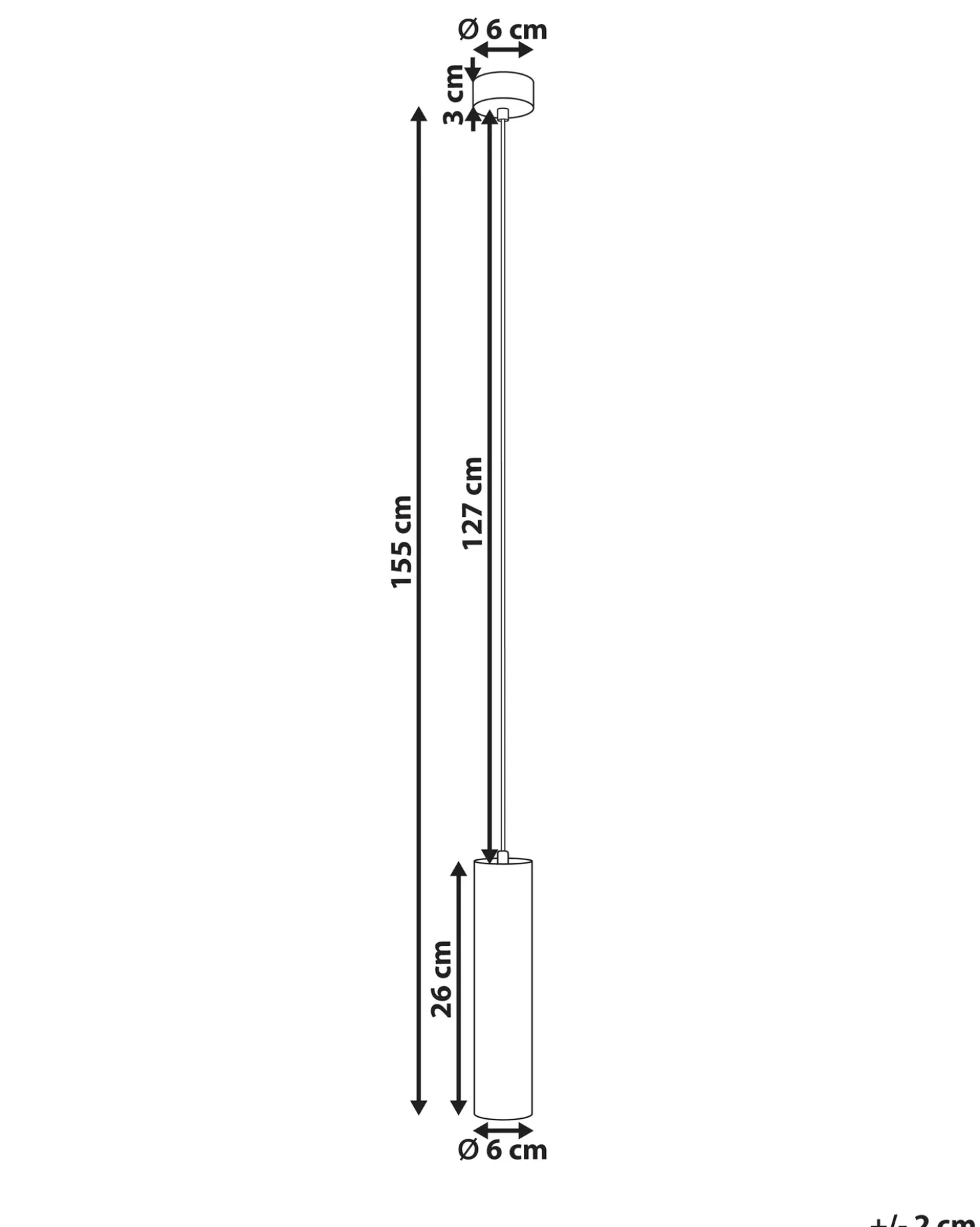 LED-pendel lampe DEVESA Metal Sort