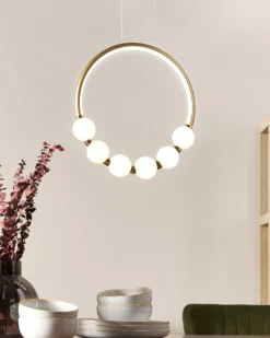 LED-pendel lampe FANE Metal Guld