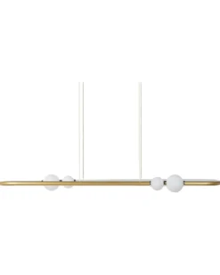 LED-pendel lampe FEALE Metal Guld