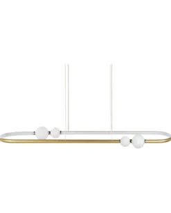 LED-pendel lampe FEALE Metal Guld