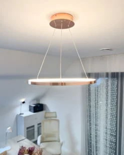 LED-pendel lampe JORDAN Metal Rosa guld
