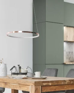 LED-pendel lampe JORDAN Metal Rosa guld