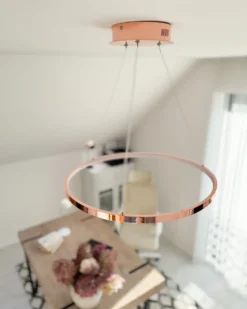 LED-pendel lampe JORDAN Metal Rosa guld