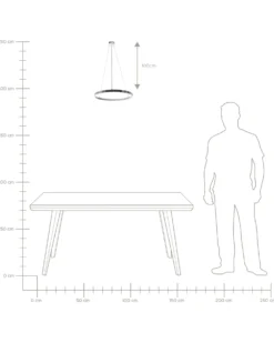 LED-pendel lampe JORDAN Metal Sølv