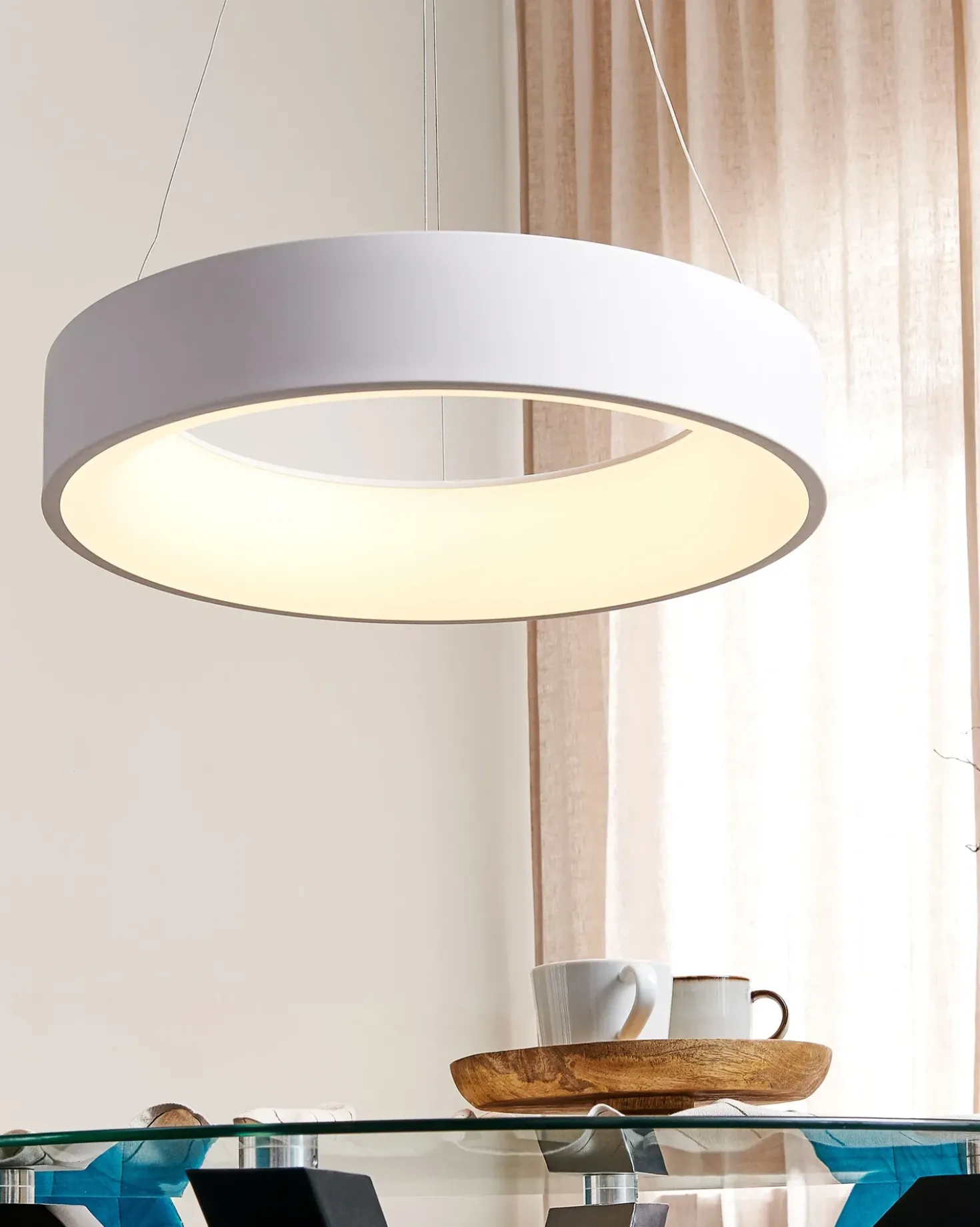 LED-pendel lampe LENYA Metal Hvid