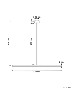LED-pendel lampe MAGARA Metal Sort