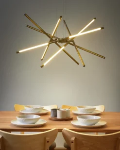 LED-pendel lampe PALUN Med dæmpning Metal Guld