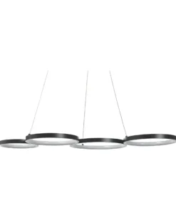 LED-pendel lampe PIBOR Metal Sort