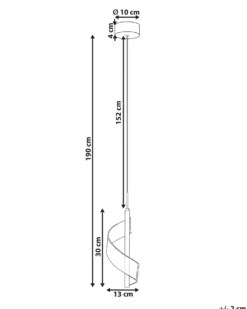 LED-pendel lampe SARELA Metal Sort