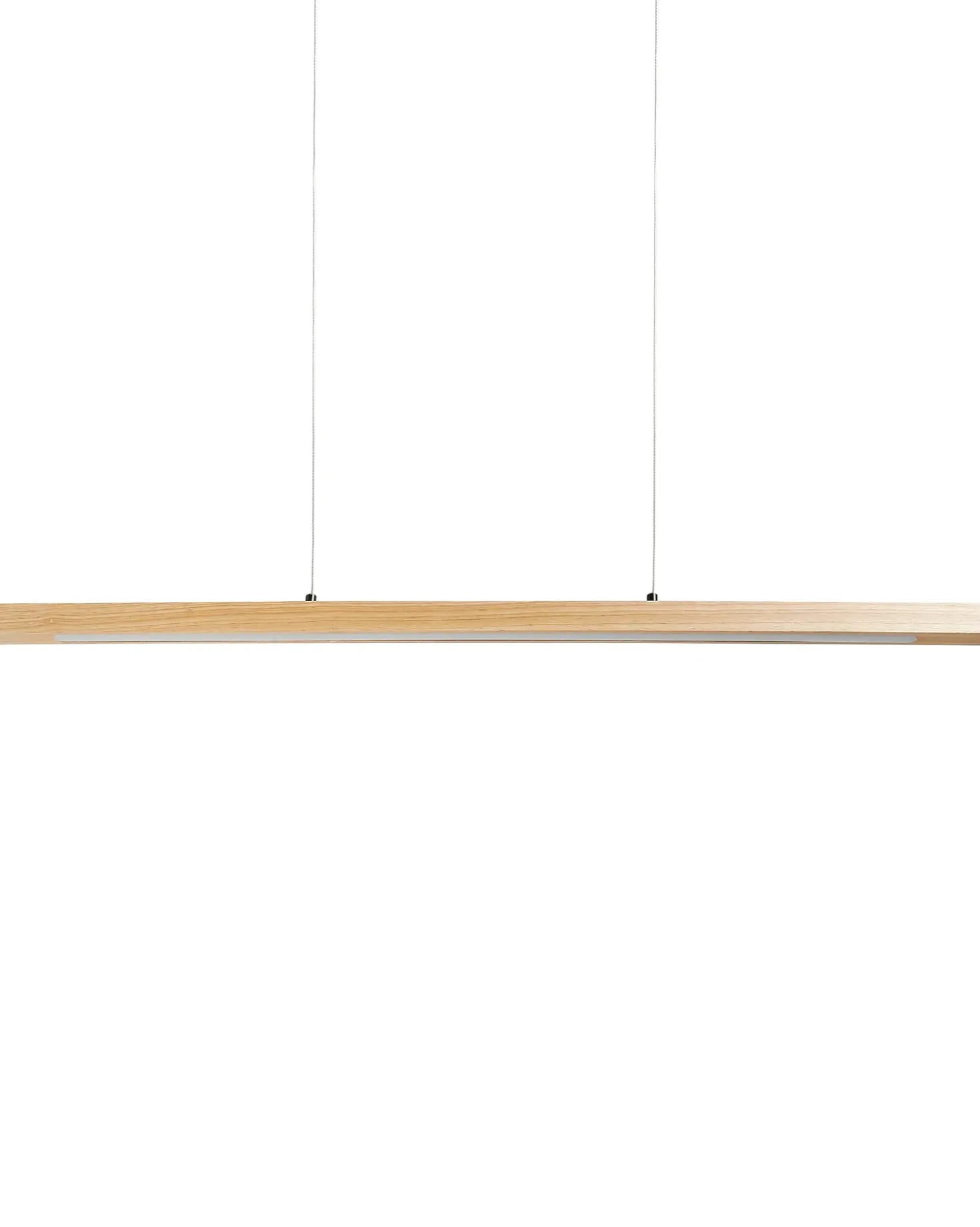 LED-pendel lampe STEWARTS Med fjernbetjening Med dæmpning Egetræ Lysebrun