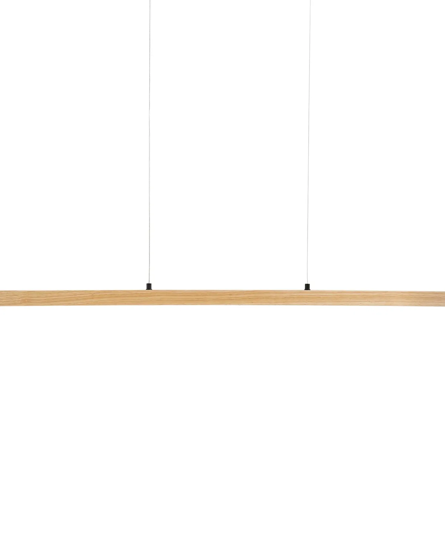 LED-pendel lampe STEWARTS Med fjernbetjening Med dæmpning Egetræ Lysebrun