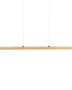 LED-pendel lampe STEWARTS Med fjernbetjening Med dæmpning Egetræ Lysebrun