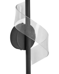 LED-væglampe SARELA Sort Metal