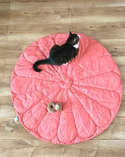 Legetæppe ELIZJUM 110 x 110 cm Bomuld Lyserød