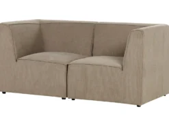 LEMVIG 2 personers Modulsofa Brungrå Fløjl