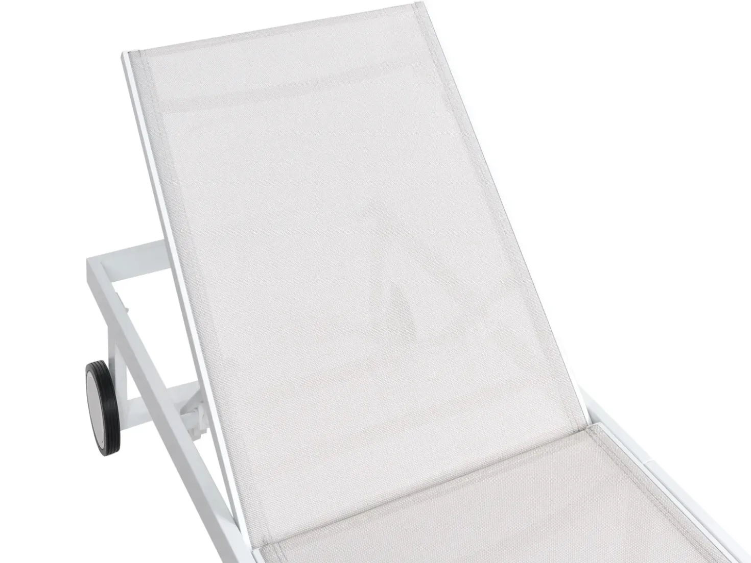 Liggestol med hynde VERDELLO Metal Beige