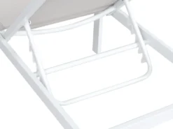 Liggestol med hynde VERDELLO Metal Beige