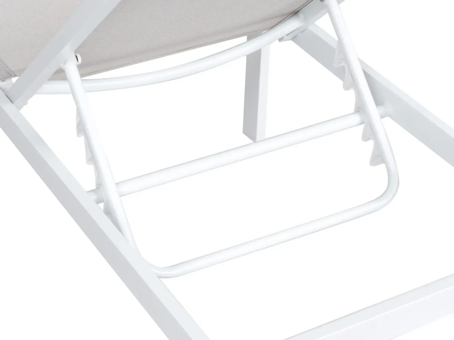 Liggestol med hynde VERDELLO Metal Beige
