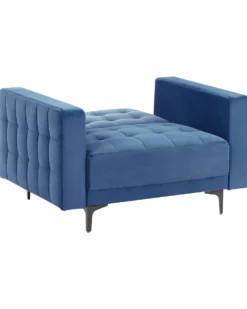 Lænestol ABERDEEN Velour Blå