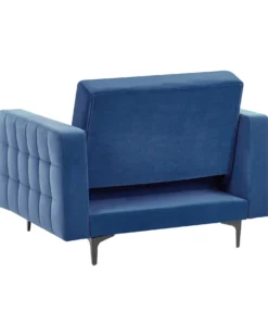 Lænestol ABERDEEN Velour Blå