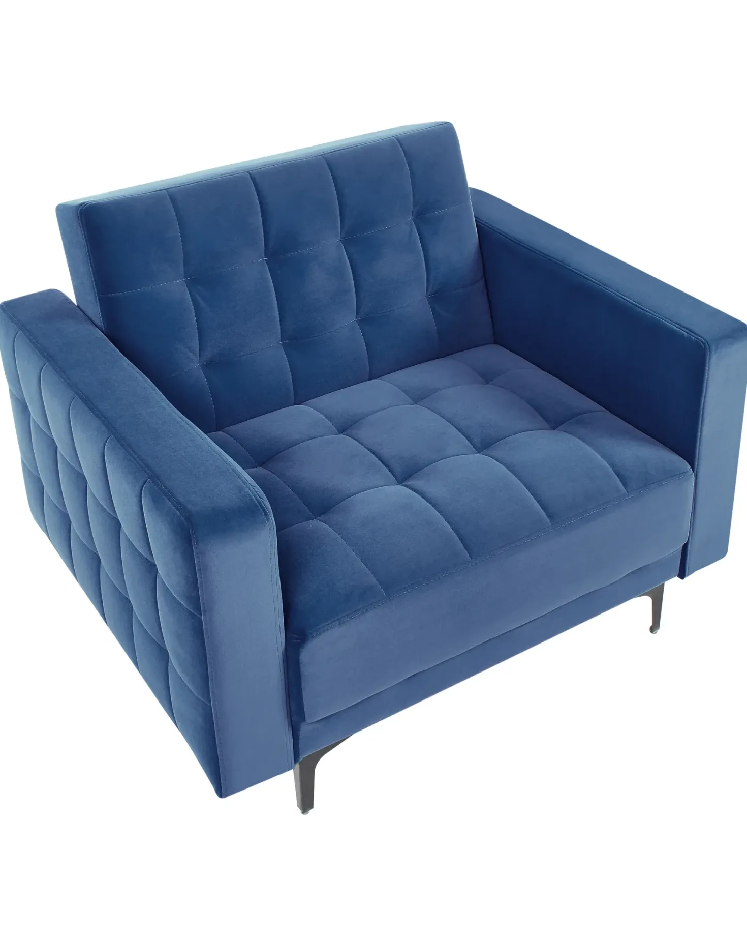 Lænestol ABERDEEN Velour Blå