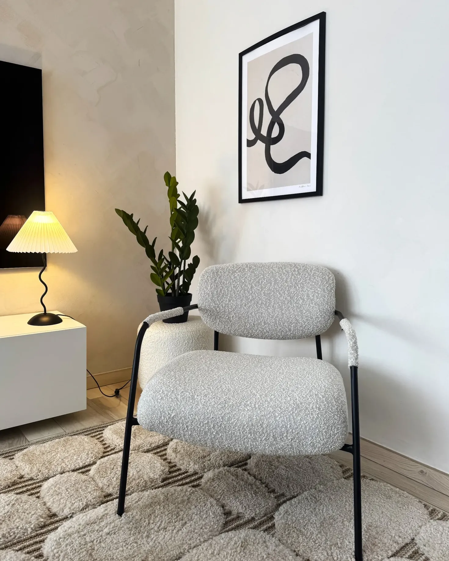 Lænestol AUSVIKA Lys Beige
