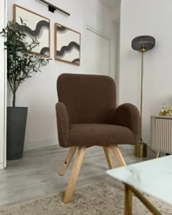 Lænestol BJARN Boucle Brun