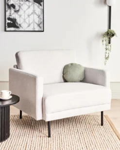 Lænestol BREDA Lys Beige