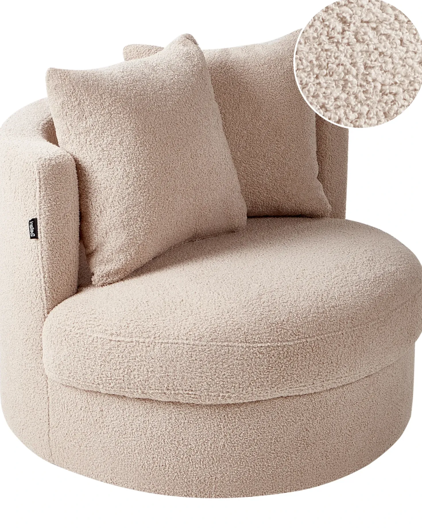 Lænestol DALBY Boucle Beige