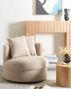 Lænestol DALBY Boucle Beige