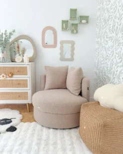 Lænestol DALBY Boucle Beige