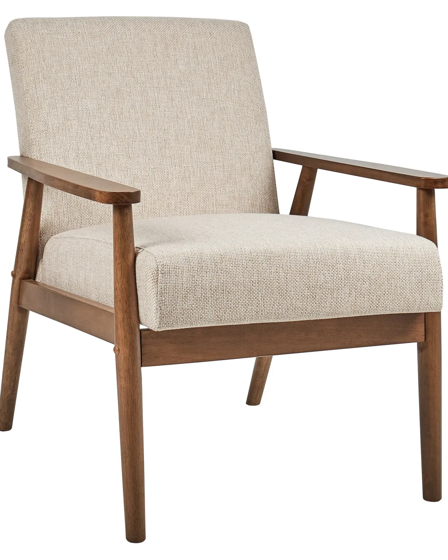 Lænestol ESRUM Mørkebrun/beige