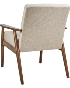 Lænestol ESRUM Mørkebrun/beige