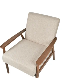Lænestol ESRUM Mørkebrun/beige