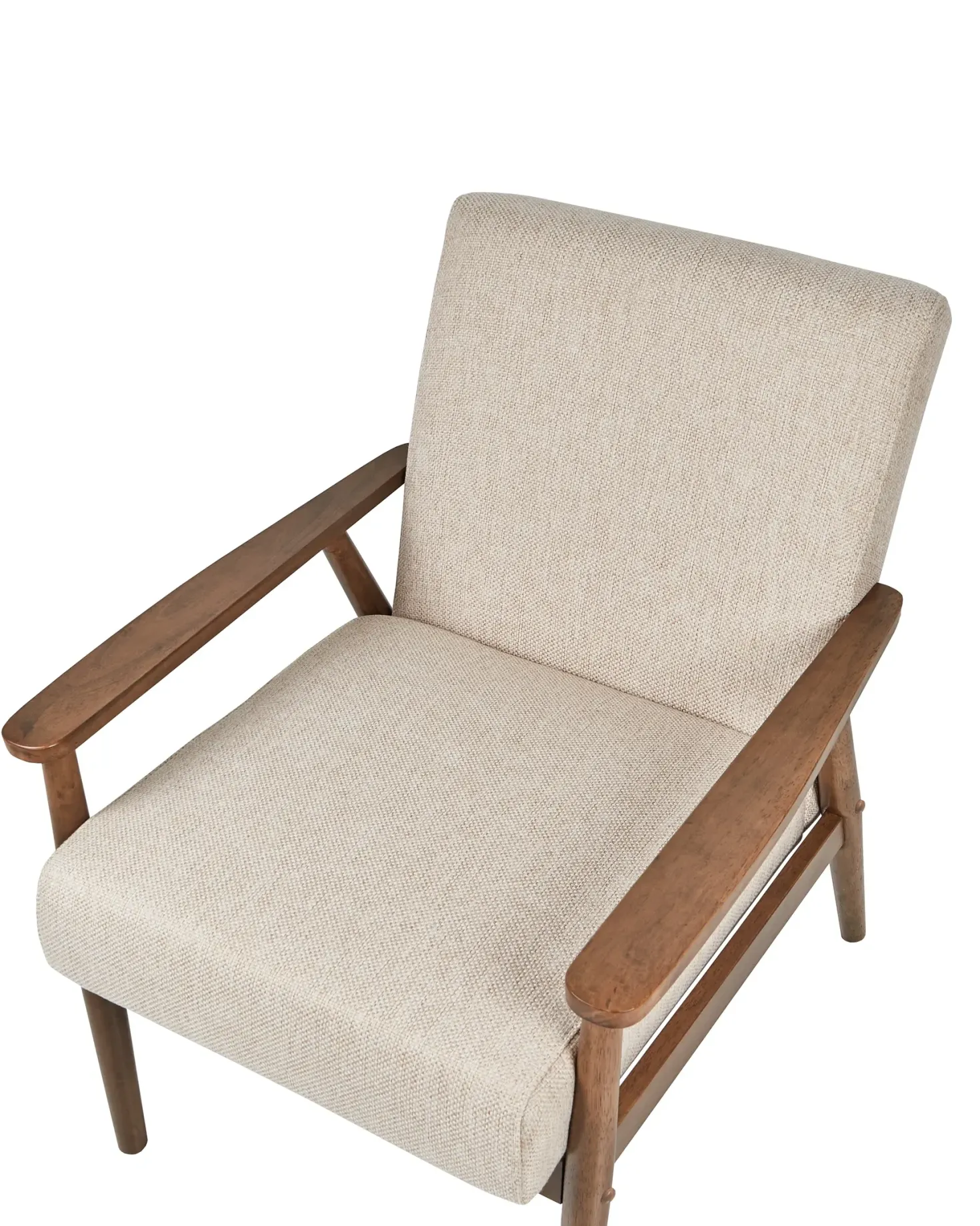 Lænestol ESRUM Mørkebrun/beige