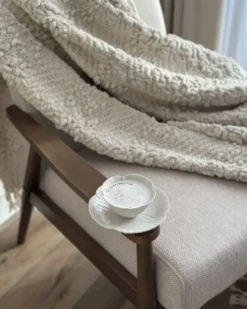 Lænestol ESRUM Mørkebrun/beige
