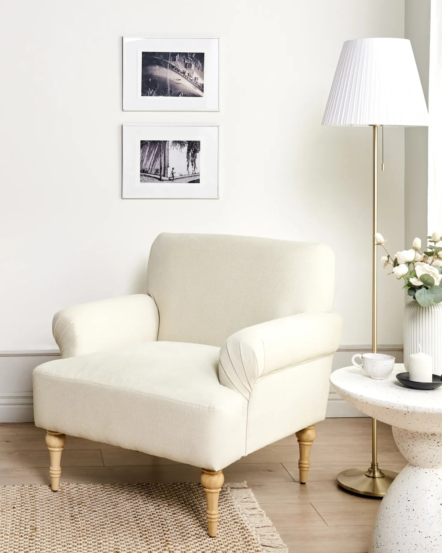Lænestol FREDROS Lys Beige