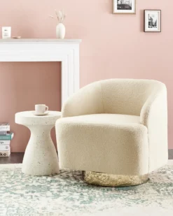 Lænestol LAVIK Boucle Beige