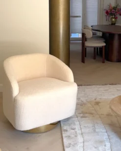 Lænestol LAVIK Boucle Beige