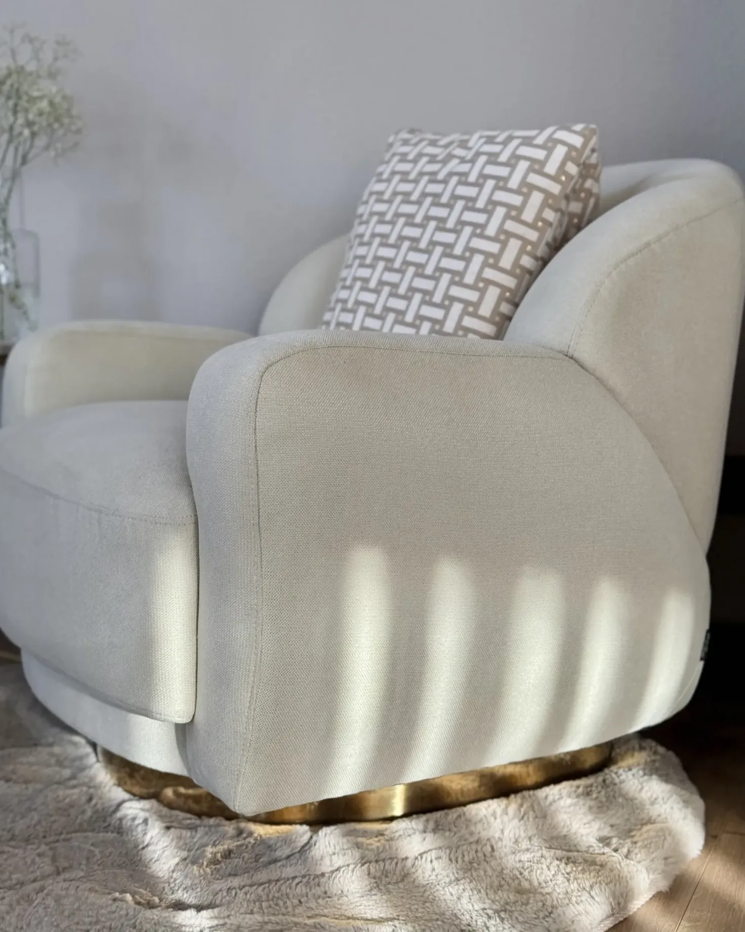 Lænestol LEJRE Lys Beige