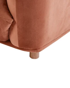 Lænestol LUVOS Velour Guldbrun