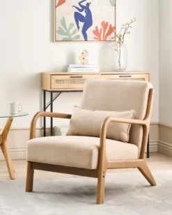 Lænestol SKOVDE Beige