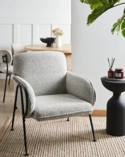 Lænestol TRYSNES Sort/hvid