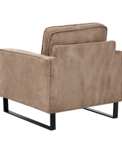 Lænestol VIND Fløjl Beige