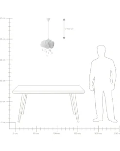 Loftlampe AILENNE Hvid