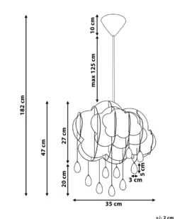 Loftlampe AILENNE Hvid