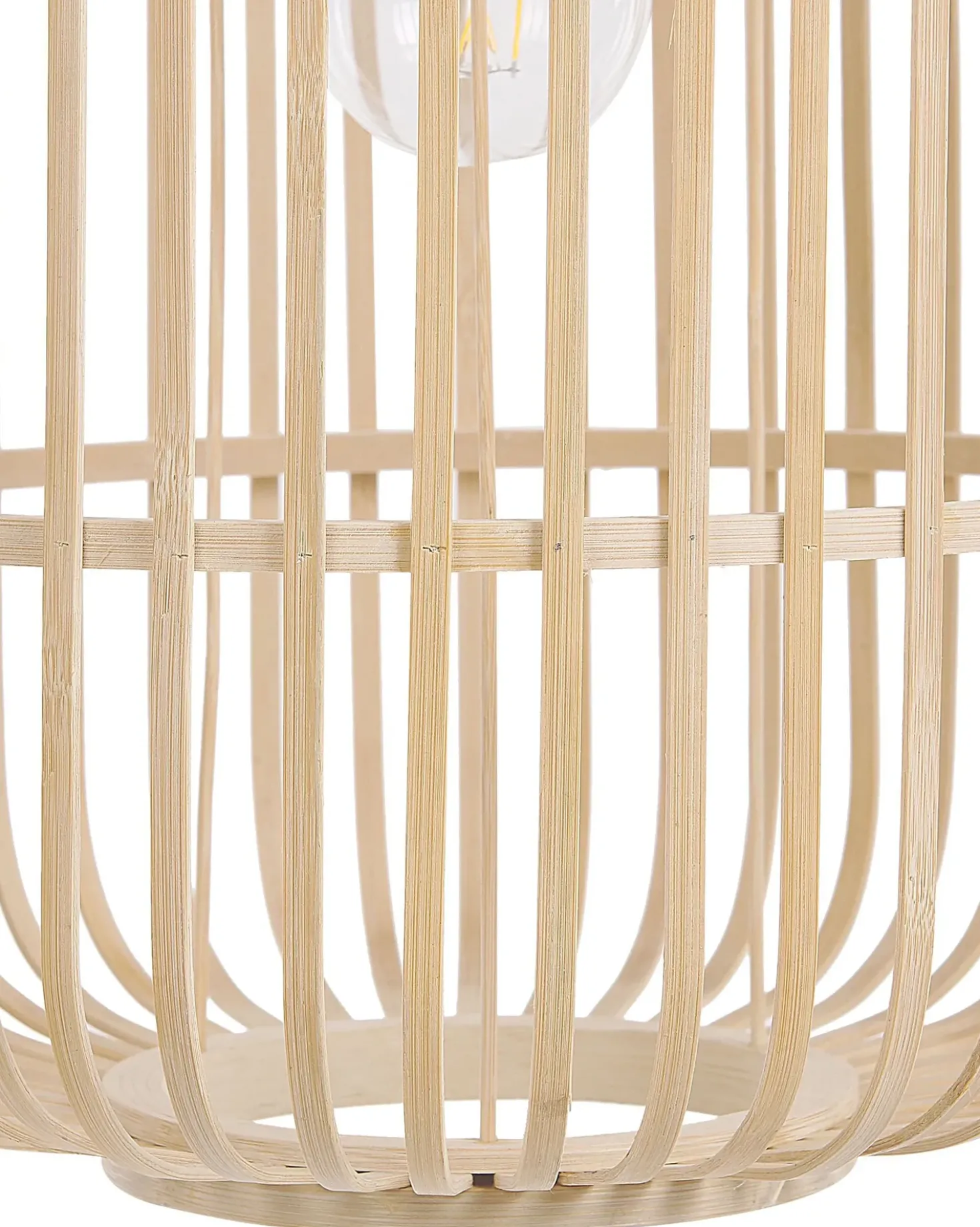 Loftlampe AISNE Bambus Lysebrun