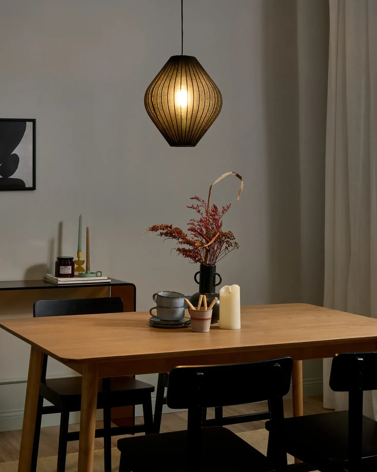 Loftlampe ALME Sort