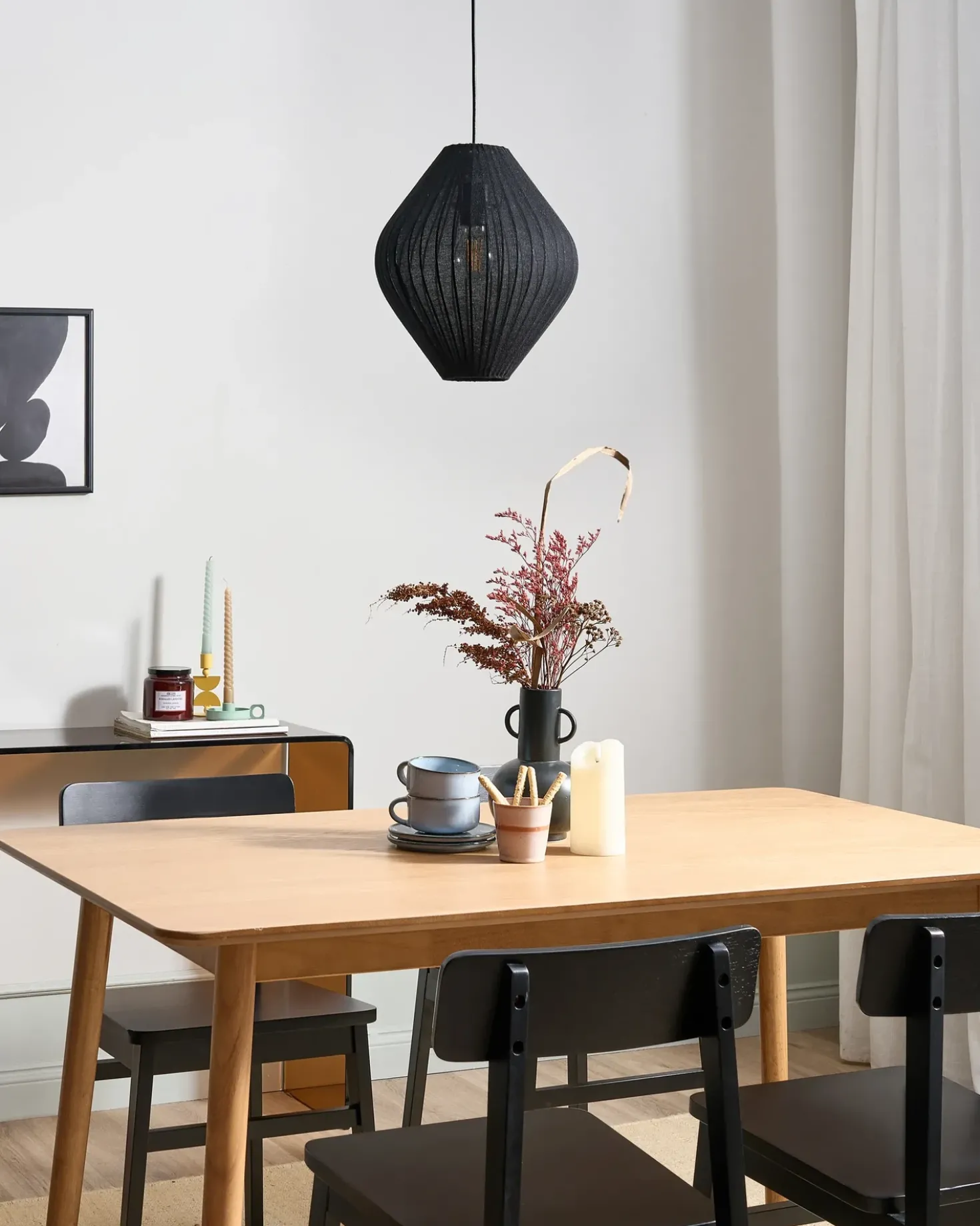 Loftlampe ALME Sort