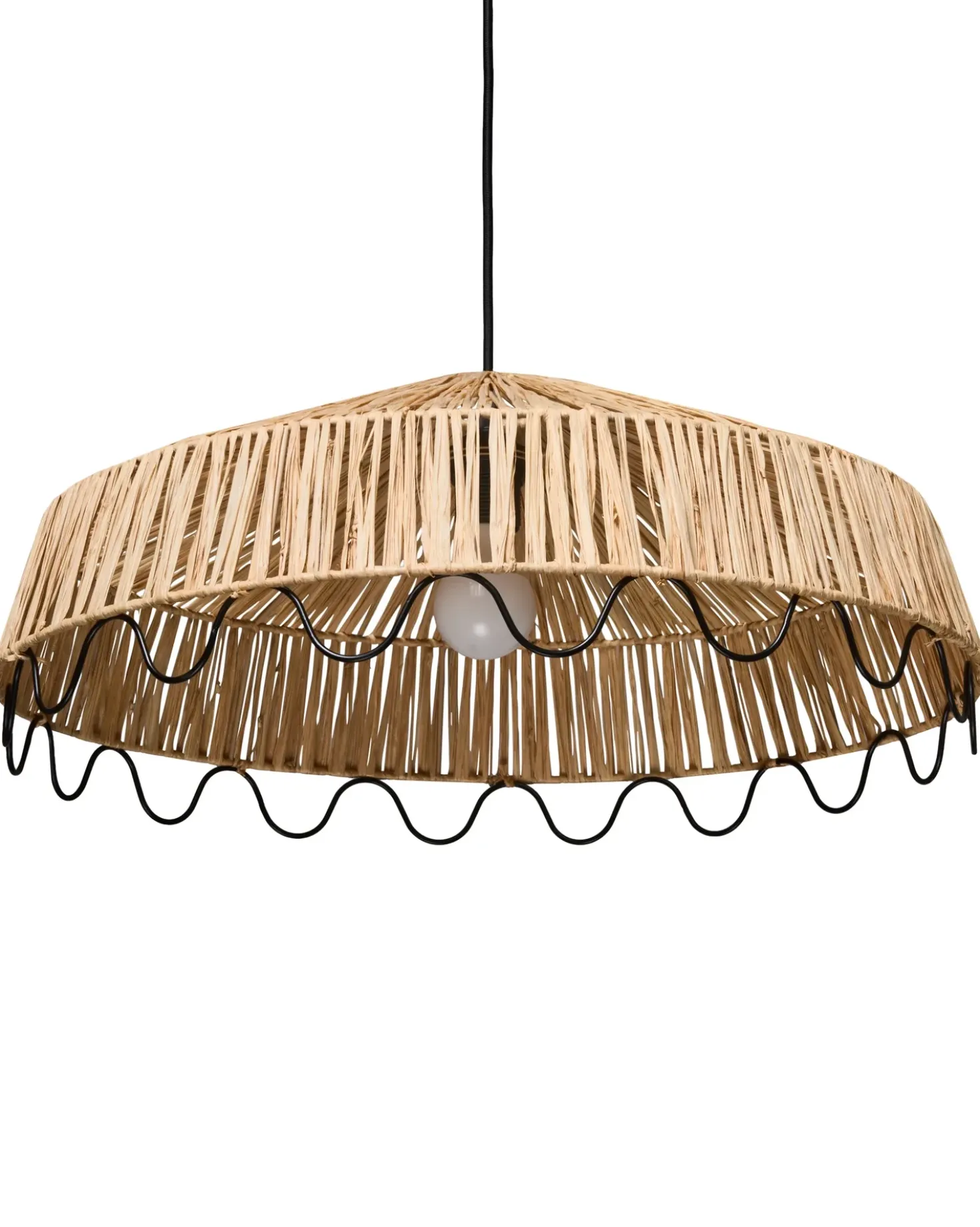 Loftlampe ARENAL Flet Naturlig